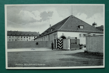 AK Amberg / 1930-1940er Jahre / Neue Infanterie Kaserne / Gebäude Eingang Wachsoldat / 2. Weltkrieg WWII 2.WK